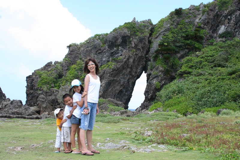 若田部家の久米島での一枚